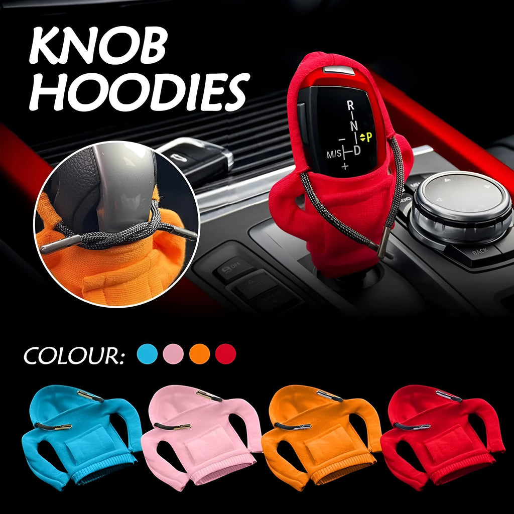 Cloth gear shift knob cover in multiple colours for car interior protection