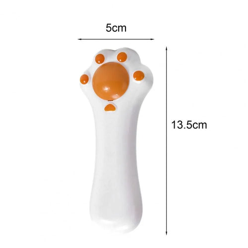 Dual-purpose cat massage comb and dental toy with cartoon design in ABS plastic measuring 13.5cm