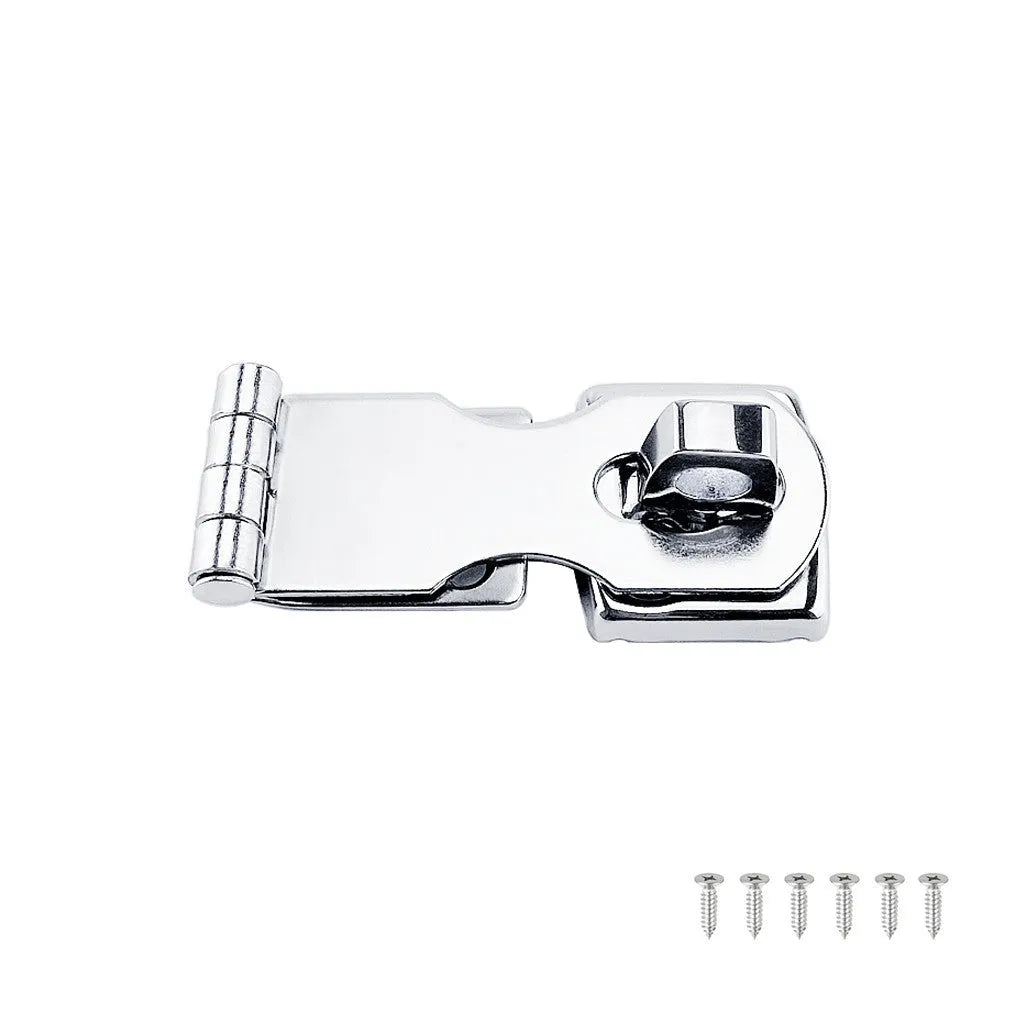 Silver 304 stainless steel lock latch bolt with mirror finish for doors cabinets boxes luggage