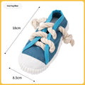 Plastic dog squeaker slipper chew toy for molar relief and bite training