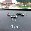 Resin car dashboard decoration with cartoon briquette design and traceless mounting tape
