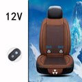 Black car ventilation seat cushion with massage function measuring 60x60cm