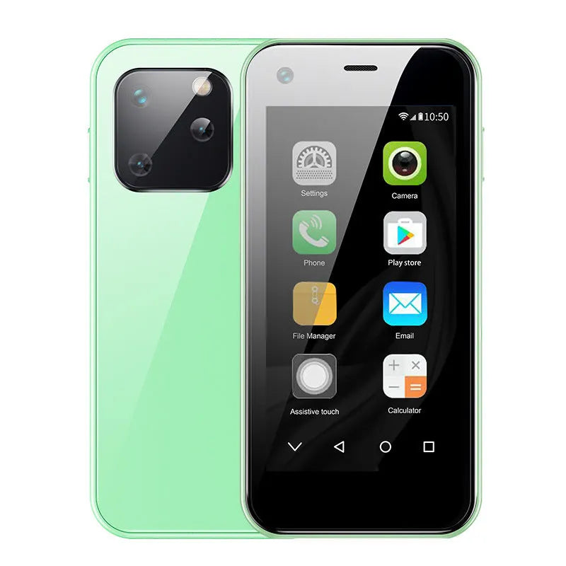 Ultra-small Android mini phone with 2.5 inch screen in Phantom Night Black colour
