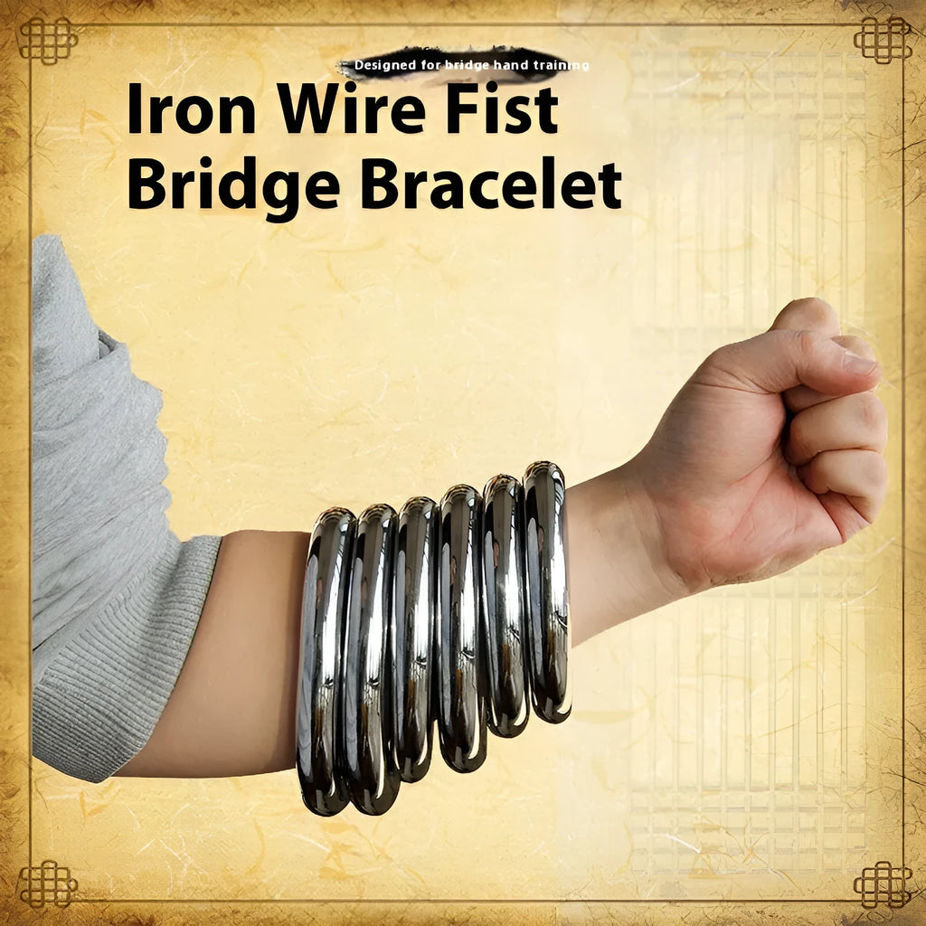 Wing Chun steel training ring in three sizes for martial arts forearm conditioning