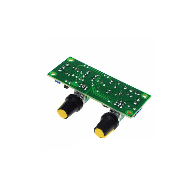 Single power supply 10-24V bass boost front stage board with FR-4 PCB and mounting holes
