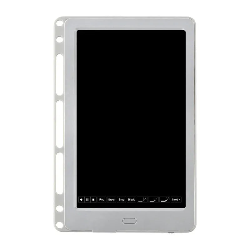 85-inch Master Software electronic writing pad with stitching appearance in choice of colours, shown with smart pen.