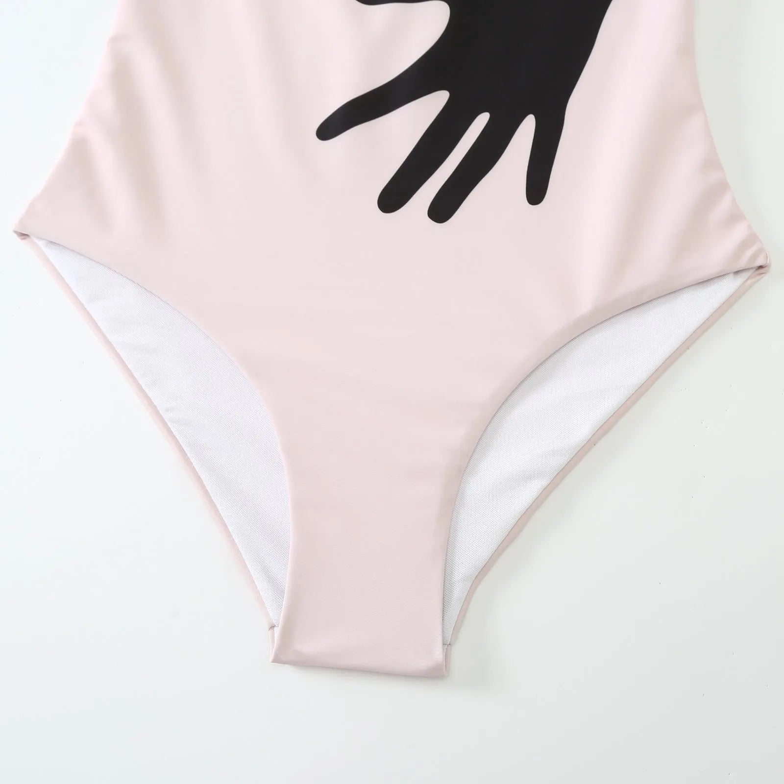 Women's one-piece style bikini two-piece swimsuit set with a white tulle skirt.