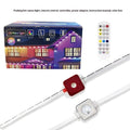Outdoor planetary design eaves lighting string with remote control for colour changing effects