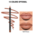 Matte finish lip liner pencil in one of 14 colour shades from 201 to 214