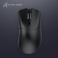 Attack Shark wireless gaming mouse in black, white or red with three connection modes