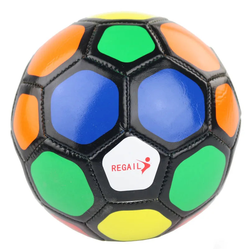 REGAIL soft leather No 2 children's football in colourful design for kindergarten use