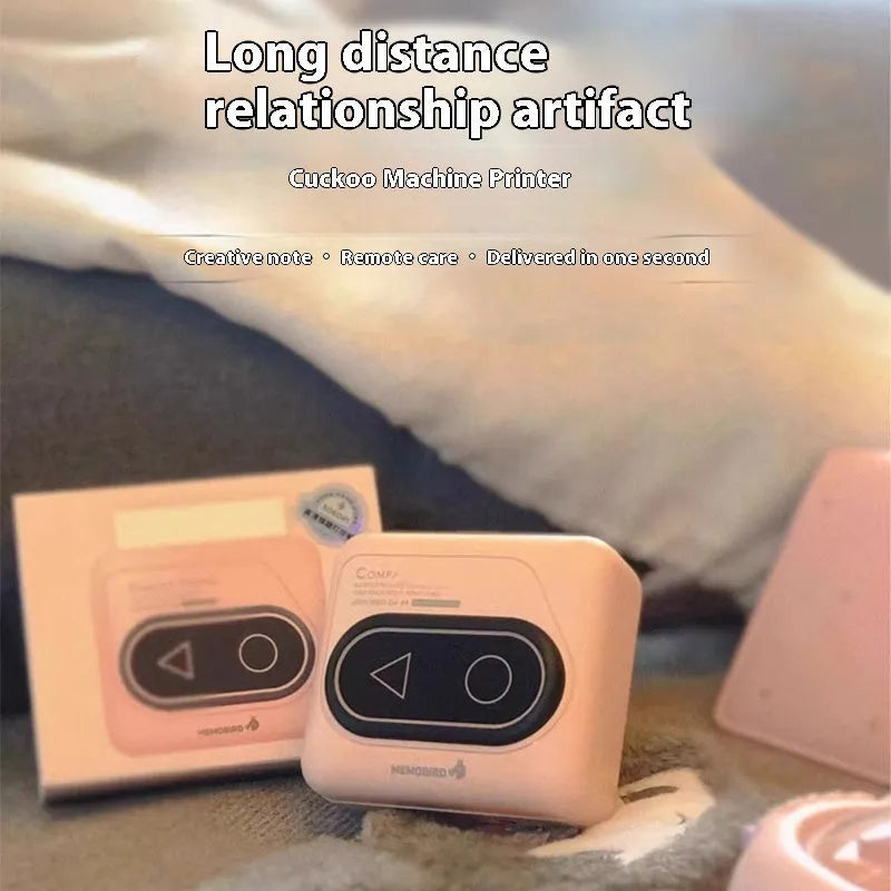 Compact Avocado Green mini Bluetooth thermal printer for mobile phone text printing.