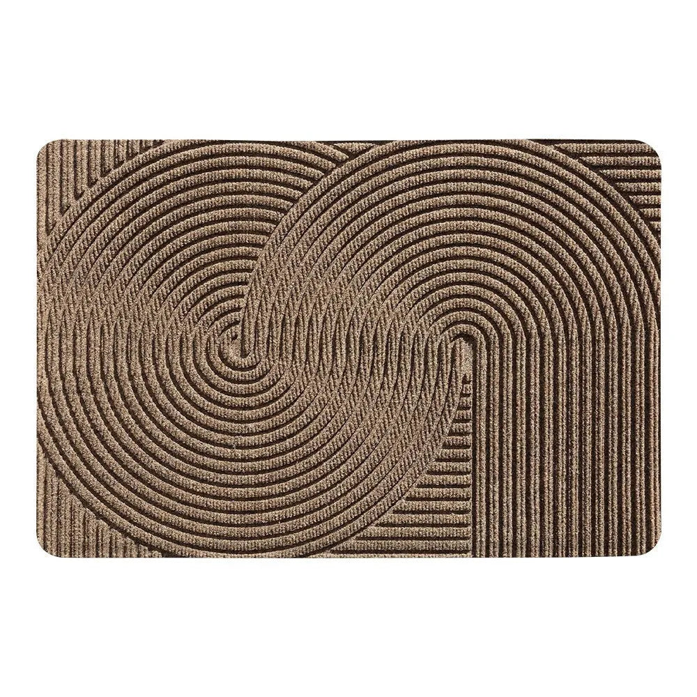 Cartoon anime alien shape diatom oil doormat in green grey khaki or blue colours, 60x90cm dimensions