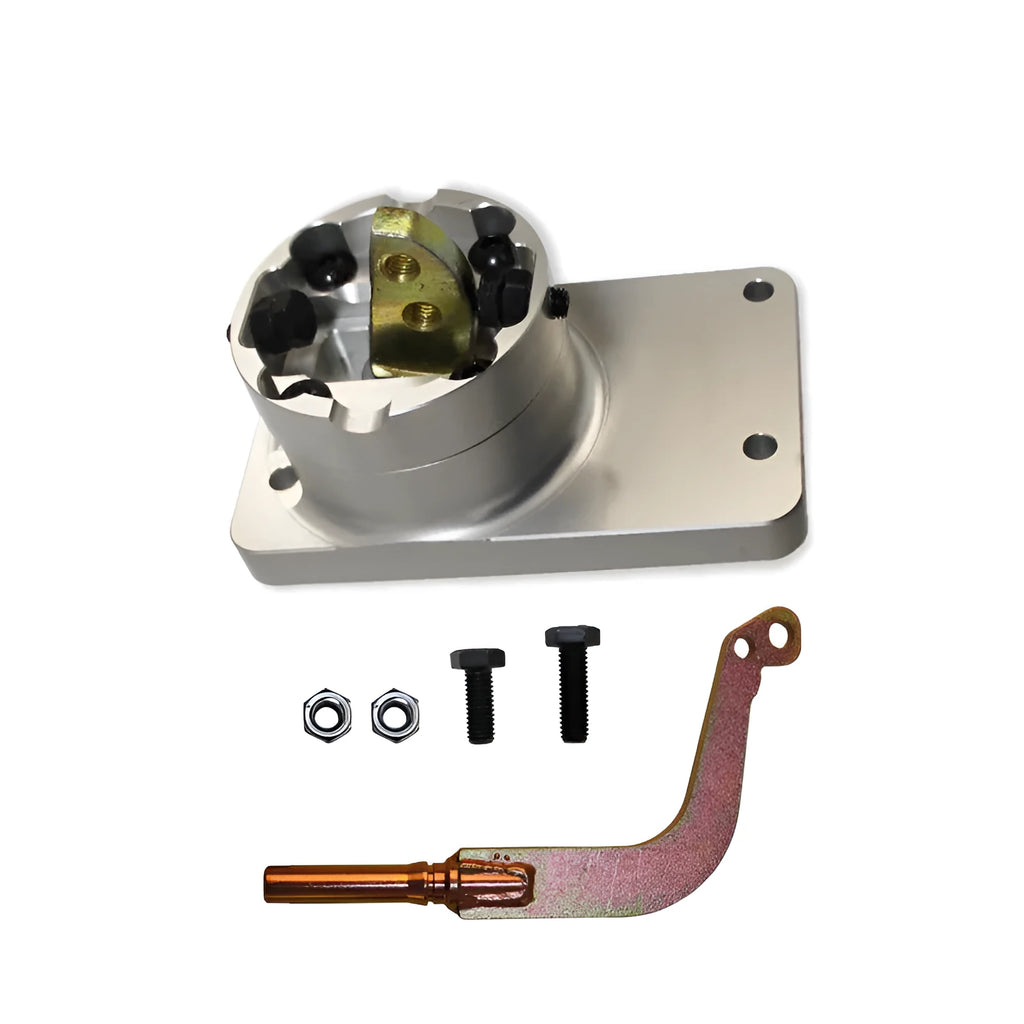 Silver aluminium alloy shift short lever for Horton car models