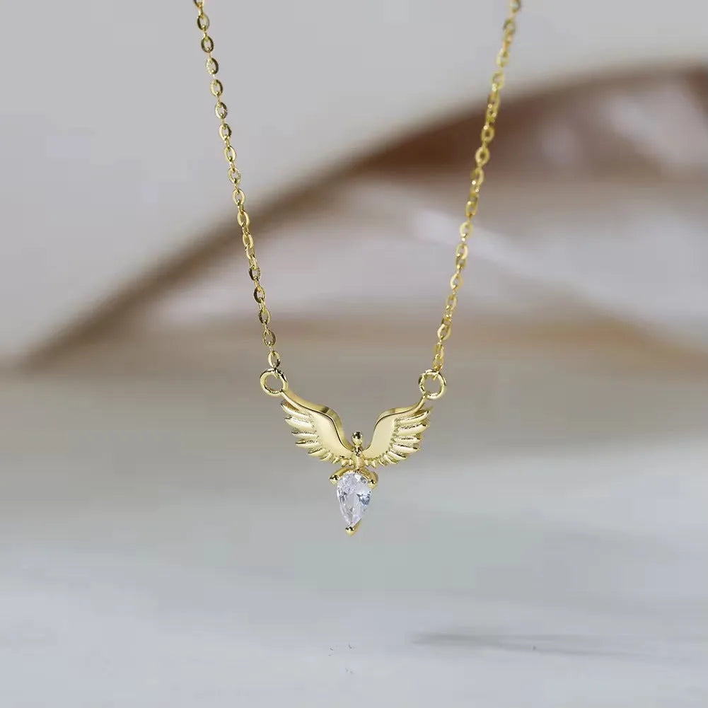 925 sterling silver necklace with electroplated eagle pendant on adjustable O-ring chain