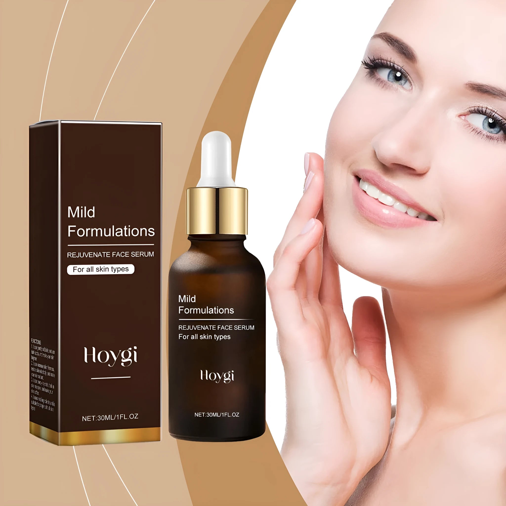 30ml bottle of nourishing facial skin care essence with arbutin, collagen, vitamin C, and hyaluronic acid.