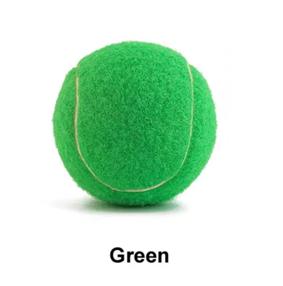6.3cm bright coloured rubber dog tennis ball for bite-resistant fetch play