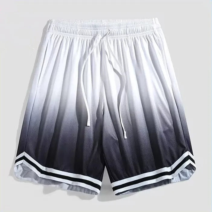 Men's gradient colour cropped trousers in polyester fabric available in multiple sizes