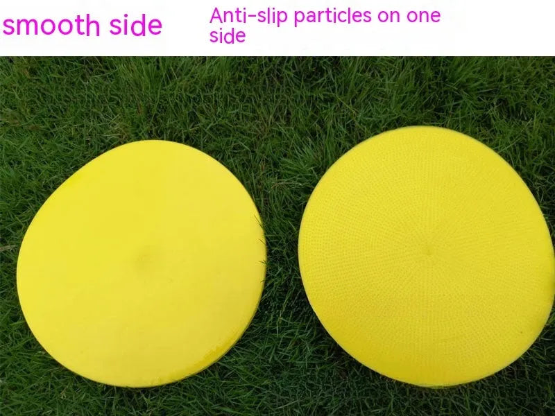 Football training landmark pad disc in bright colours showing 23cm diameter for target practice