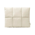 Black or khaki polyester laptop sleeve with fluffy lining for 13, 13.6, 15, or 15.6-inch laptops.