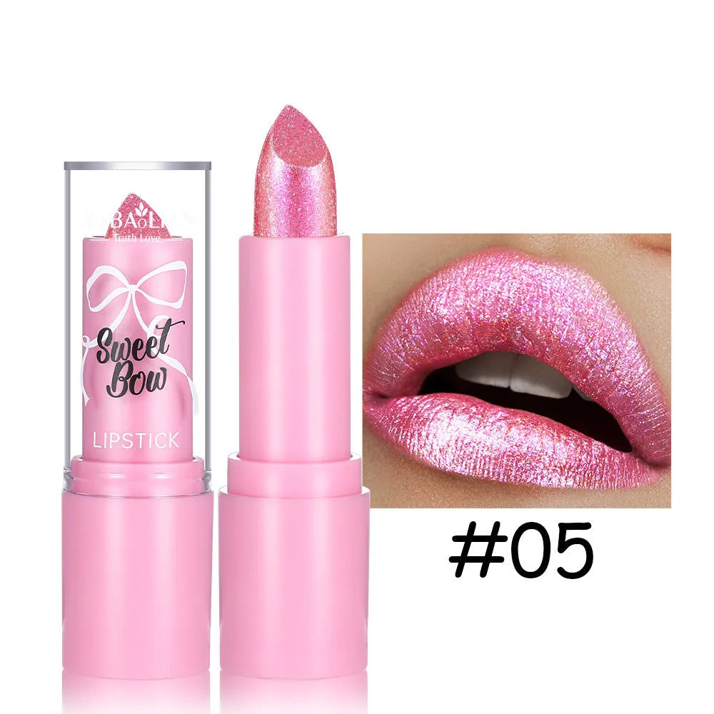 Sweetheart Bow Diamond Lipstick in Starlight Diamond series with six colour options