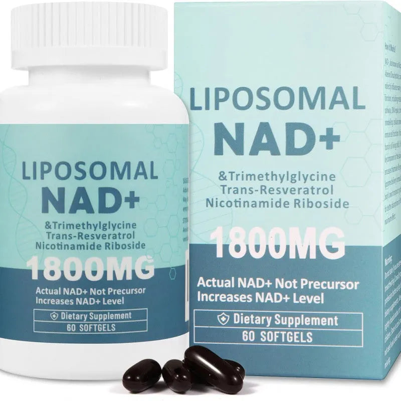 Nicotinamide mononucleotide gel capsules in bottle packaging with 60 or 120 piece options