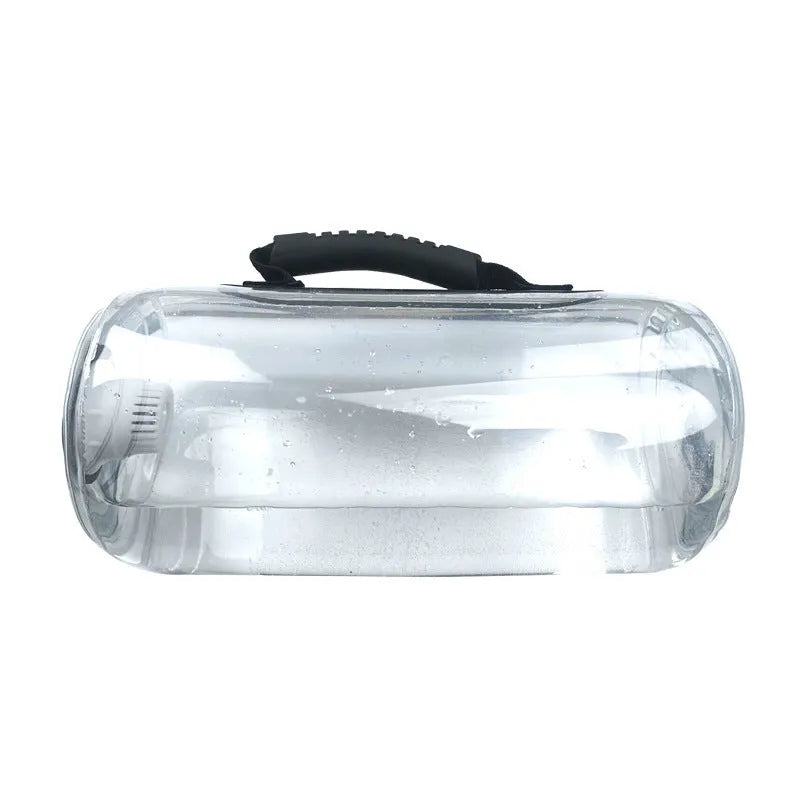 Transparent PVC inflatable weight lifting bag filled with water for adjustable strength training