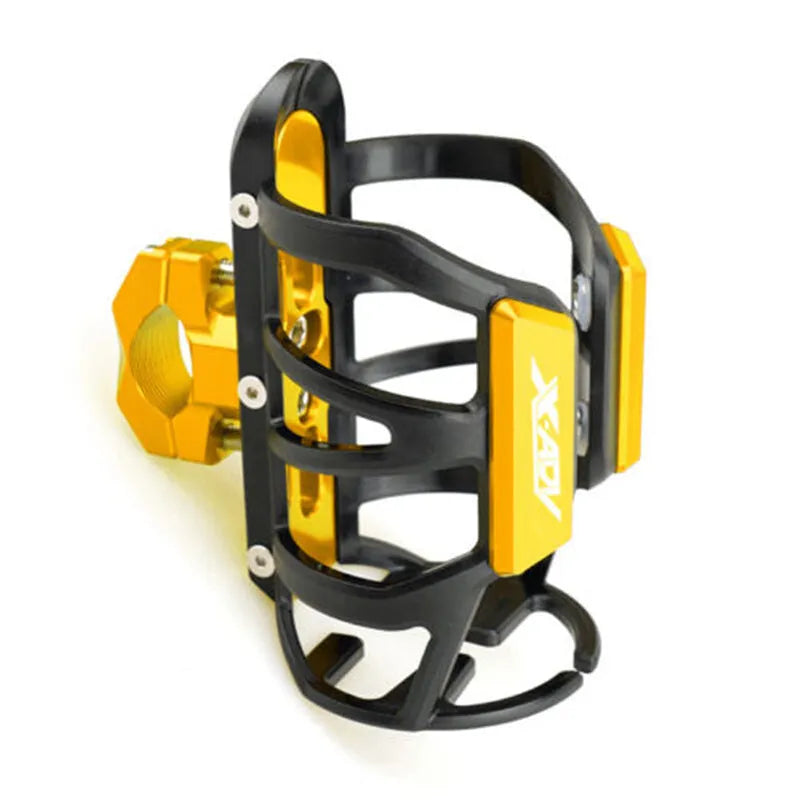 Aluminium water bottle cage for Honda X-ADV scooter modification in six colour options