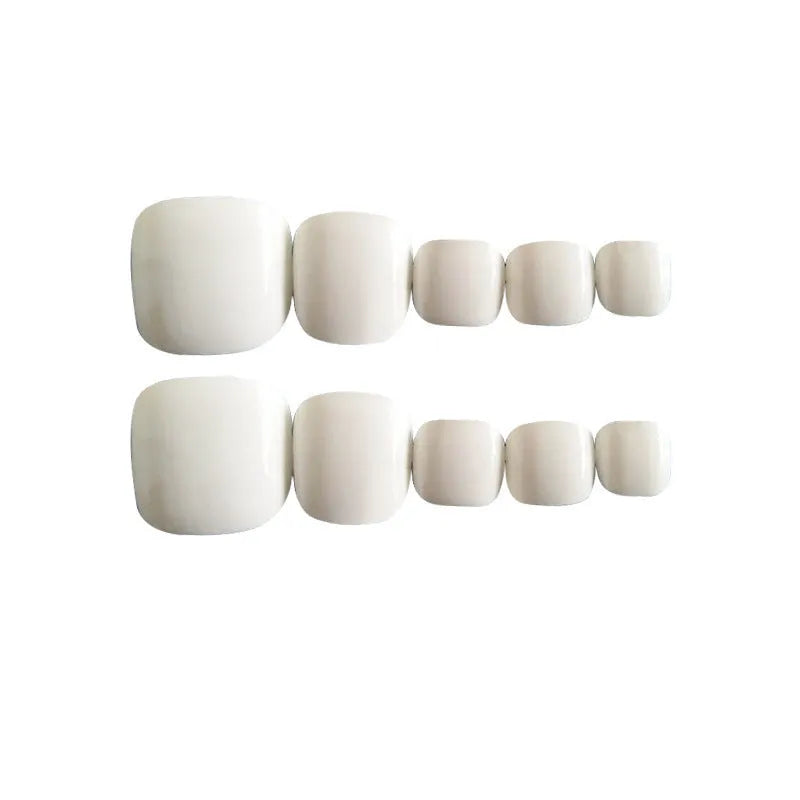 False nail kit with starry sky pattern on solid colour background, white glue model JJP009-Y4-B3