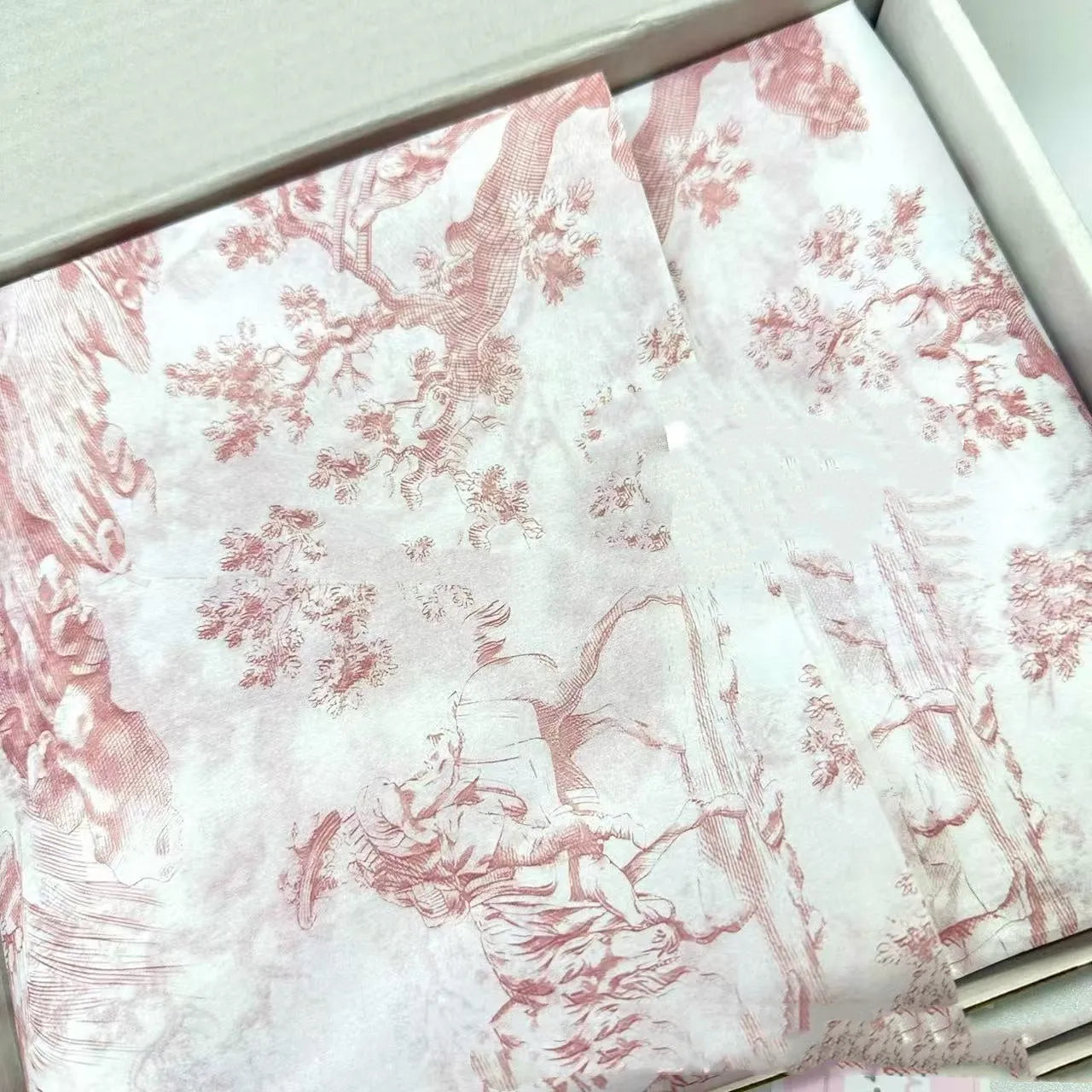 French romance vintage style tissue paper 50x70cm pink purple and green purple decorative gift wrapping