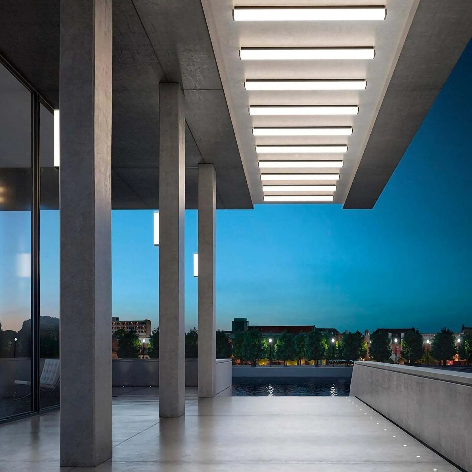 Stainless steel outdoor wall light with IP65 waterproof rating and 60cm connection model