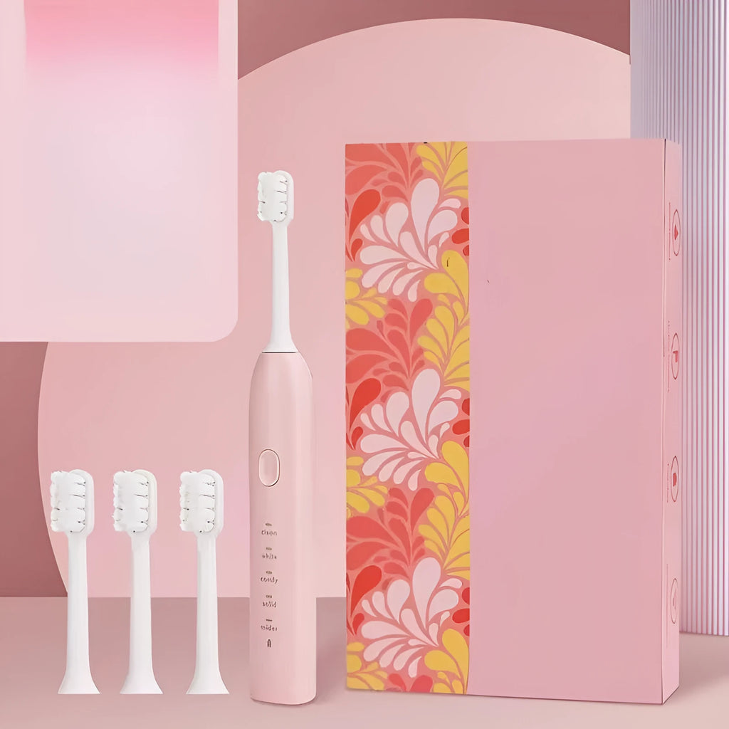 Small yellow duck USB rechargeable electric toothbrush with soft bristles in yellow colour