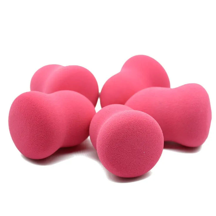 Pink makeup foundation sponge with soft texture for liquid and powder application