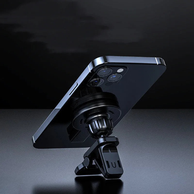 Compact magnetic absorption wireless charger with PD protocol in black colour