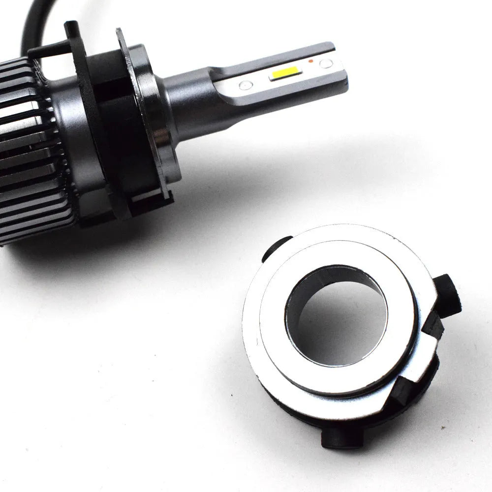 Black ABS car LED headlight card holder showing compact design for multiple vehicle models