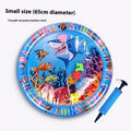 PVC inflatable water cooling cushion for cats in dolphin or shark design