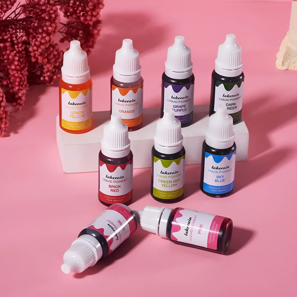 24 bottles of natural food colouring pigments for soap making and cake decorating projects