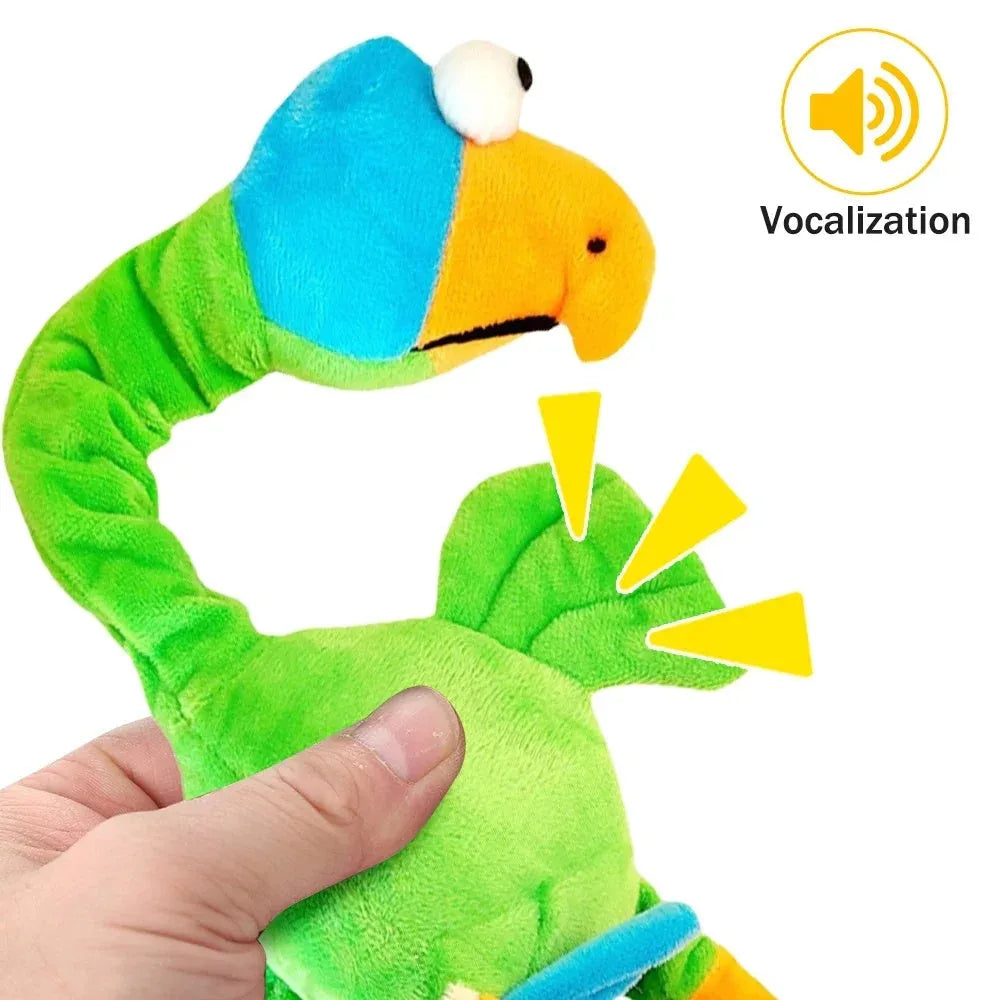 Screaming chicken sound dog toy in natural rubber with bite-resistant construction for interactive chewing play
