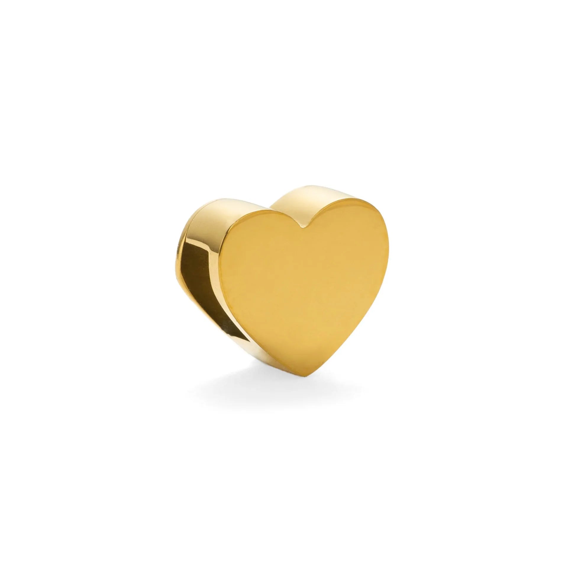 Gold or silver titanium steel necklace with a personalised letter, number, or heart pendant on a 40.5cm chain.