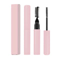 Eyebrow shaping glue and brush set for natural wild brows in white or pink packaging
