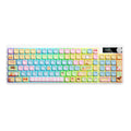 Mechanical keyboard with RGB backlight and sublimation-printed keycaps in compact design