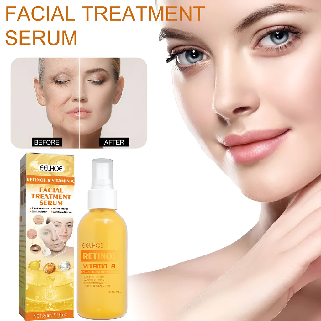 30ml retinol anti-wrinkle essence spray in boxed packaging for facial application