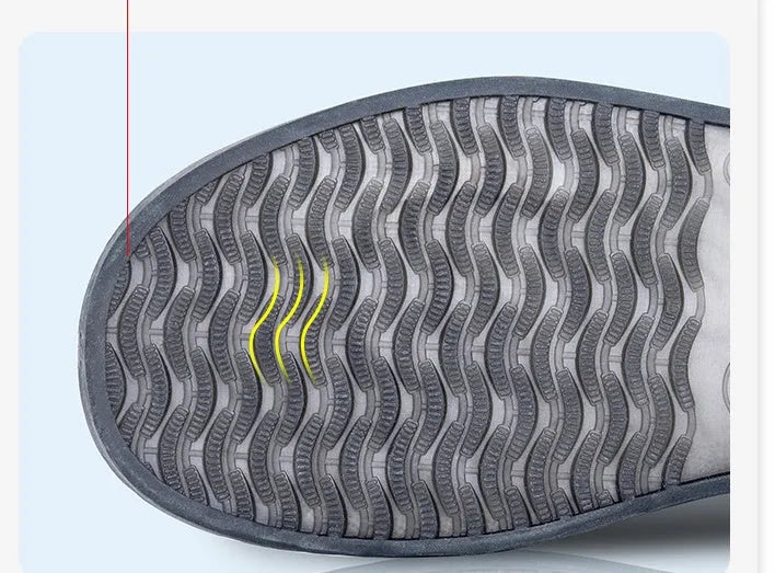 White PVC high top reusable shoe covers for women, shown on a foot, for water resistant protection.