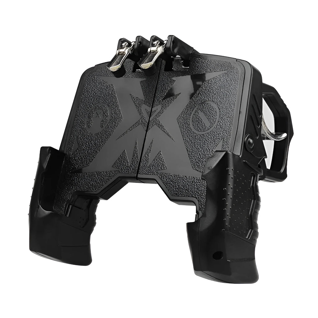 Mobile phone auxiliary physical plug-in suit handle in black or brown black colours