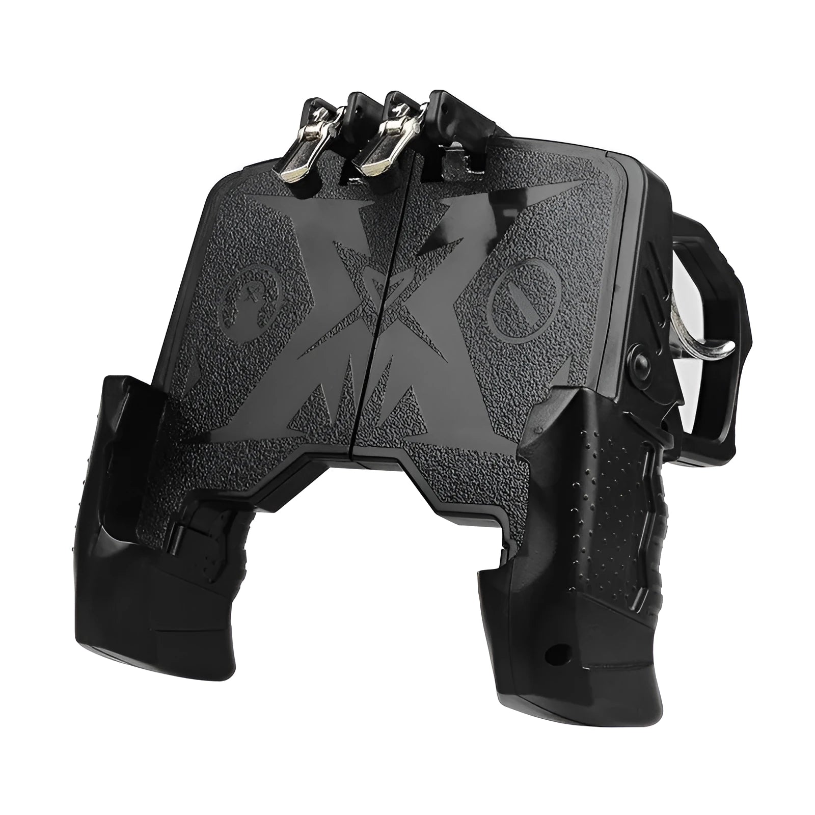 Mobile phone auxiliary physical plug-in suit handle in black or brown black colours