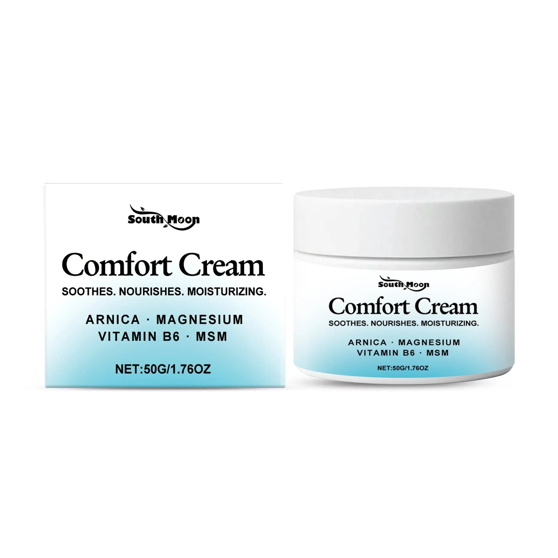 50g moisturising cream jar with Shanjinchehua and Pyridoxine for body skin care