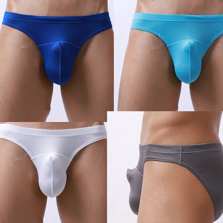 Men's transparent nylon underwear in multiple colours with loose fit design
