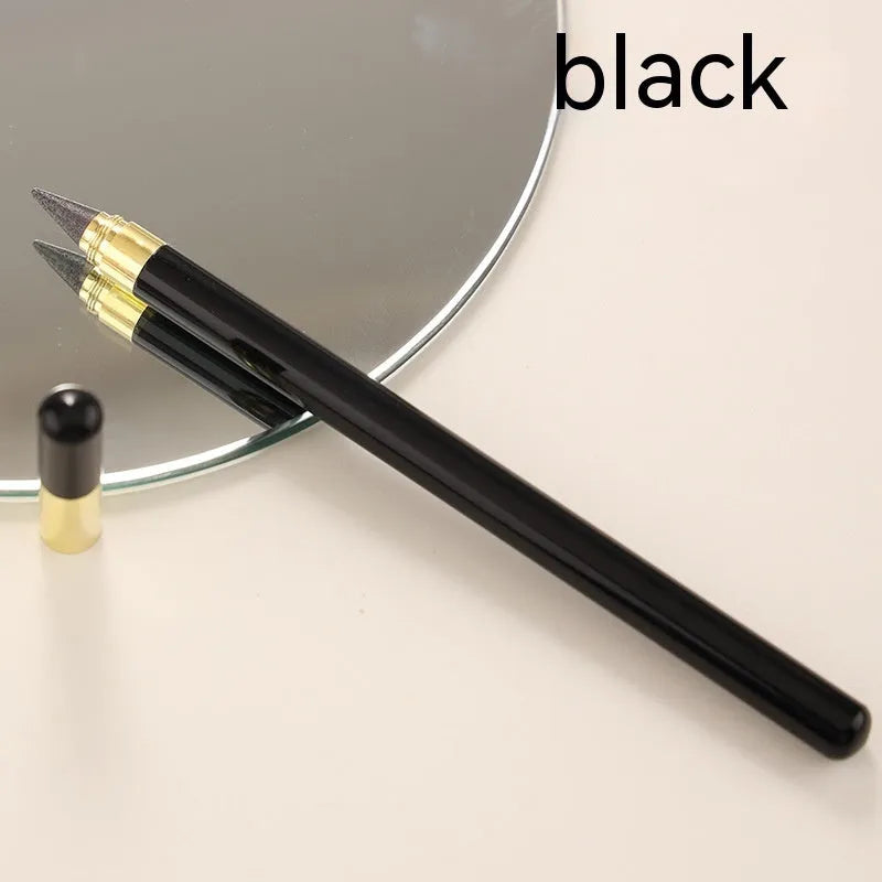 Transparent acrylic pencil with alloy tip and HB refill in multiple colours