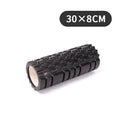 EVA foam roller for fitness in multiple colours and sizes including black, grey, pink, and blue