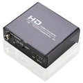 Black HDMI to DVI converter with 3.5mm audio port and 1.5 metre cable for 1080p video conversion